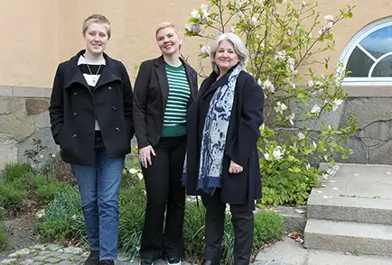 Oliver Salomonsson, Hanna Knutsson and Katarina Jonsson Berglund.