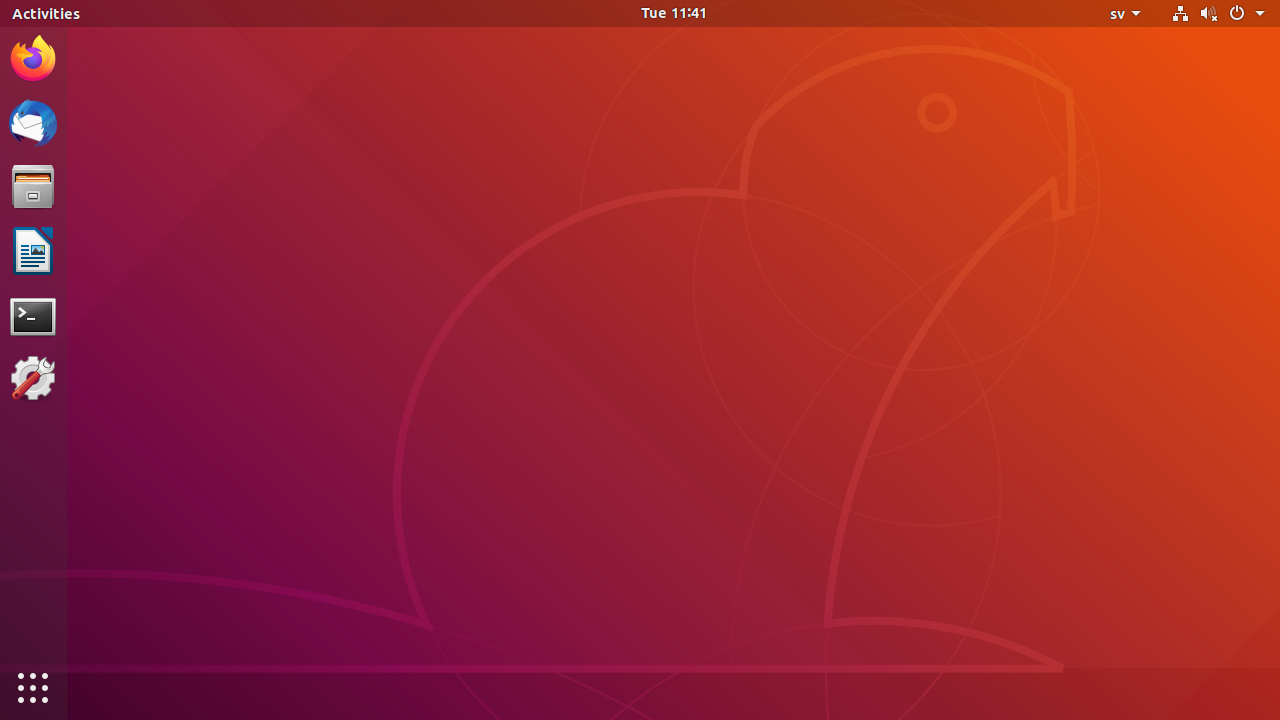 Default desktop in Ubuntu