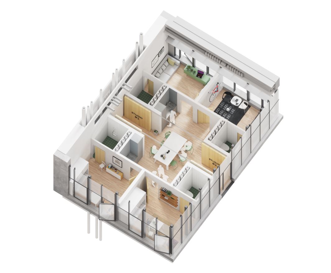 3D-layout av Testbed KTH