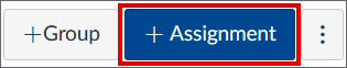 The button "+ Assignment", next to the button "+ Group".