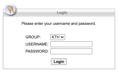 Please enter your username and password