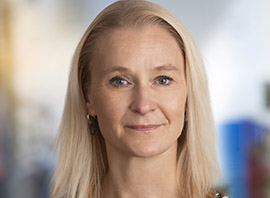 Porträttbild av Mia Brandelius forskningsrådgivare för MSCA programmen på RSO