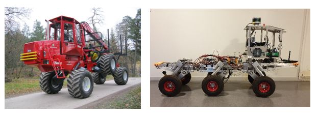 XP28 Forwarder - in real life and a scaled down model