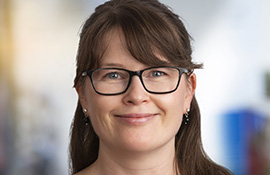 Portrait image of Jenny Wanselius, head of unit Research Funding at Research Support Office