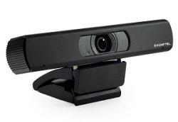 Photo of a wide webcam with screen mount.