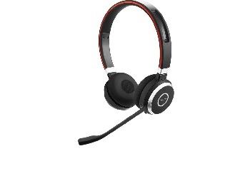 Photo of headset, microphone on the left side.