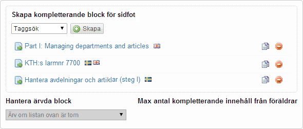 Språk och block