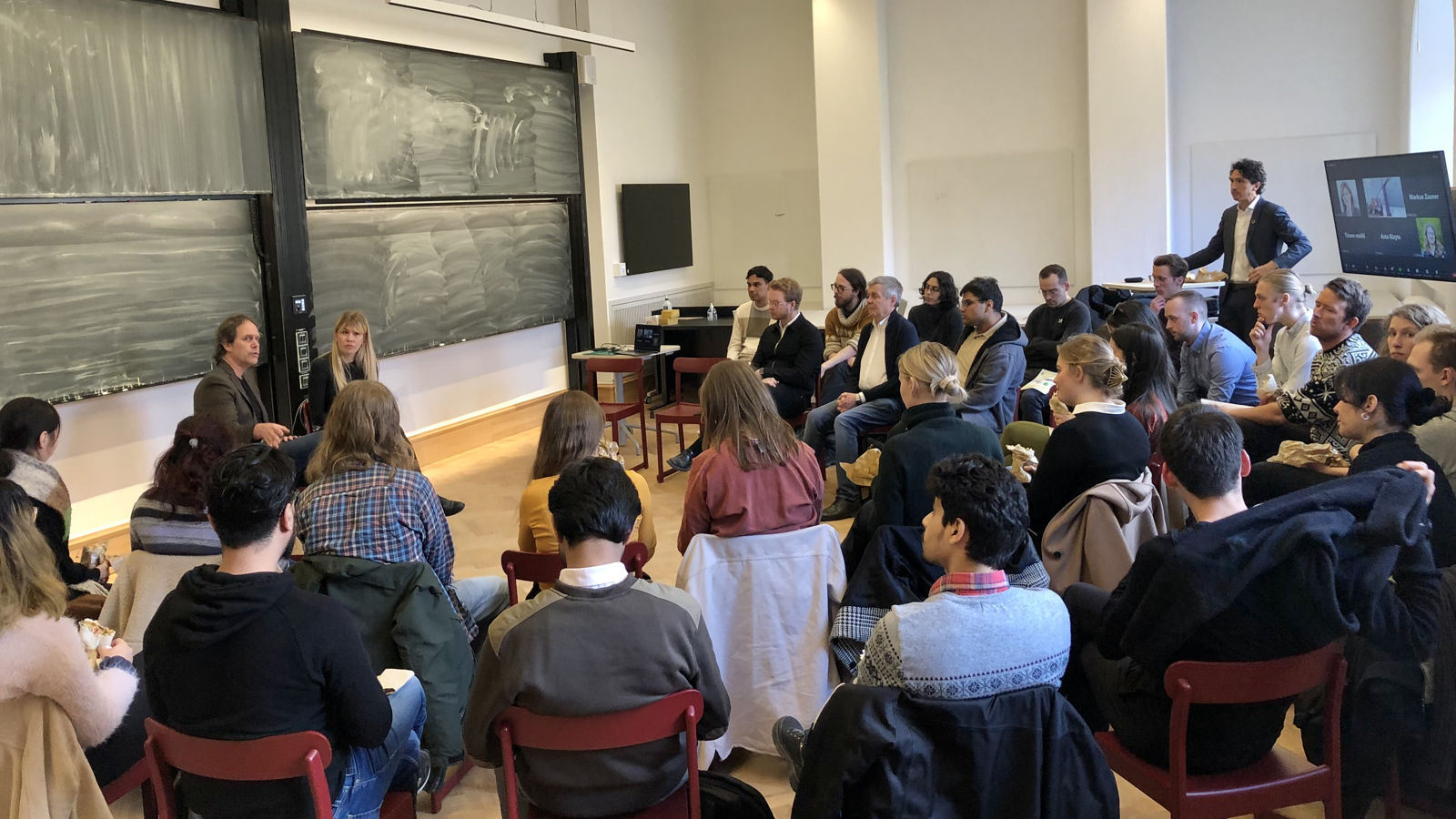 A picture from the climate politics in action event