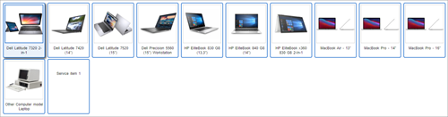 Picture of different computer models