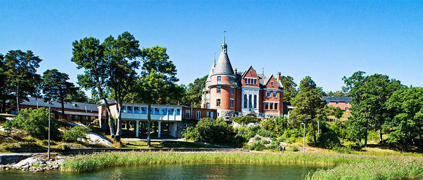 Building by the sea.