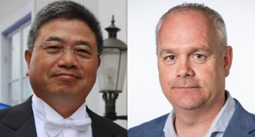 Photos of Jinshan Pan and Arjan Mol.