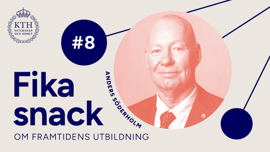 Foto: man i blå kappa och halsduk. Blurrad bakgrund.