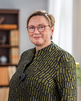 Porträtt på en kvinna, Kirsti Gjellan, styrelseledamot i KTH:s universitetsstyrelse.