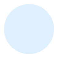 A circle in light blue.