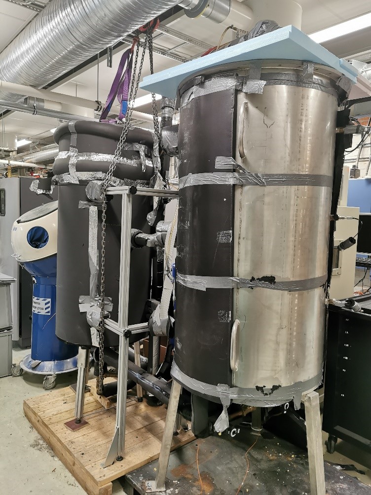 The existing PCM-TES configuration from which the HYSTORE PCM Heating solution will evolve for more