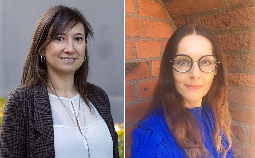 Portraits of two researchers.
