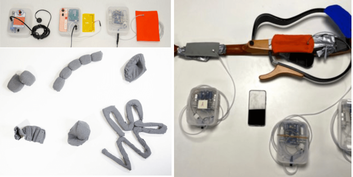 Above image: Material Explorations of haptics by Windlin et al (2023).