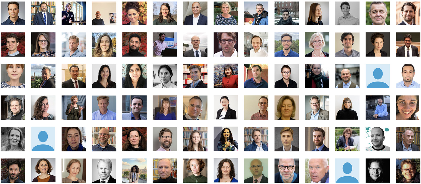 montage of small portraits