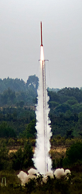 rocket taking of