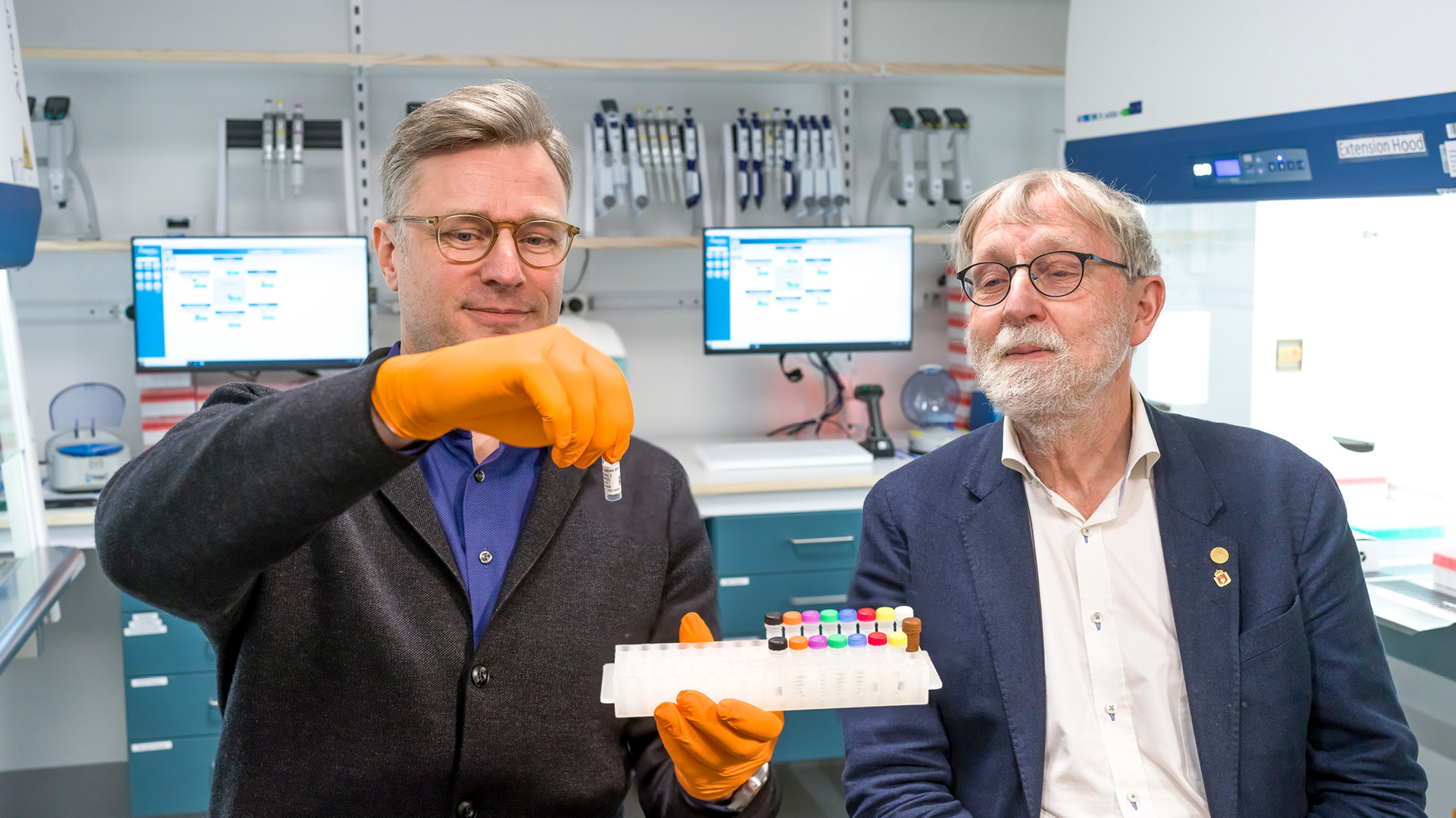 Simon Fredriksson och Ulf Landegren.
