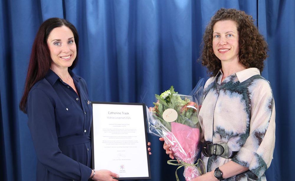 Catherine Trask recieves the Levi Prize