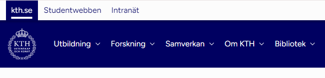 Skärmdump på sidhuvuet.