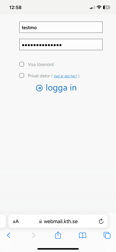 Log in rutan