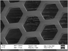 A micromachined Si diaphragm