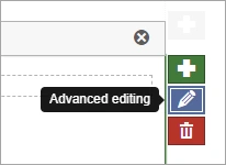 Next to the question there is a button called "Advanced editing"