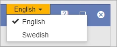 At the top of the advanced question editor, select the language in which you want to edit the questi