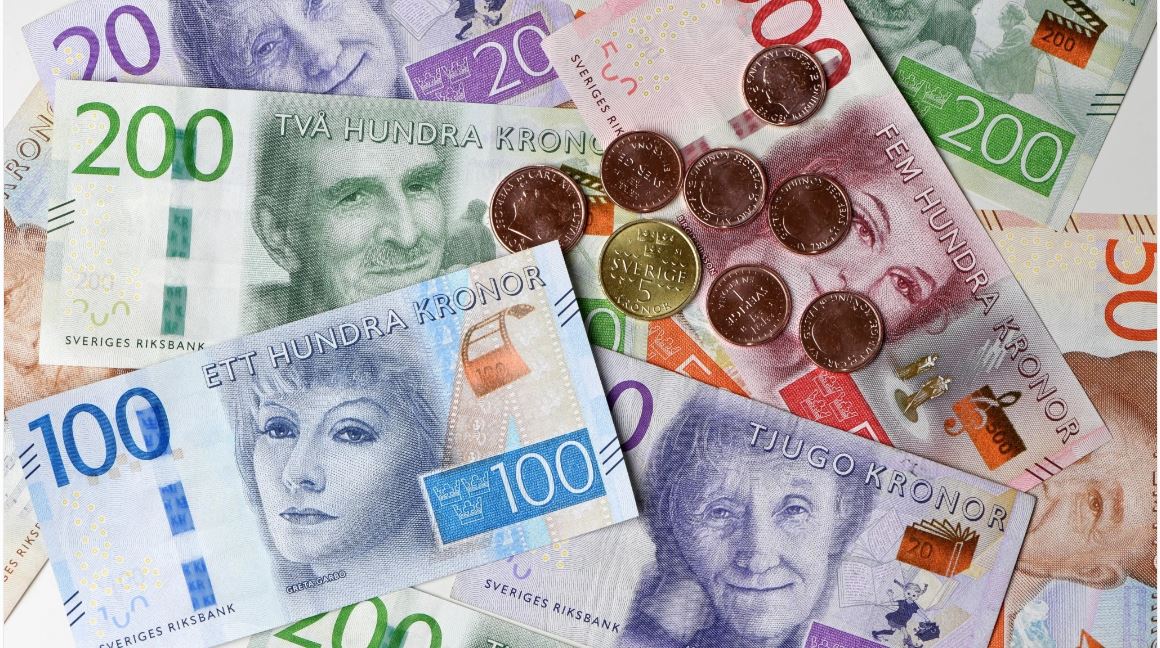 Swedish cash portraited