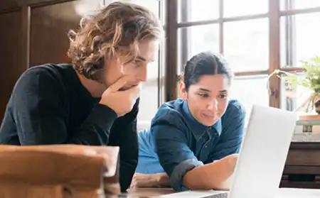 En student får karriärcoaching