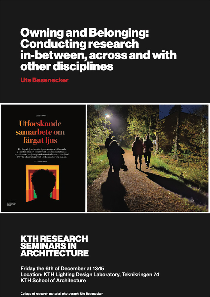 Människor på mörk stig