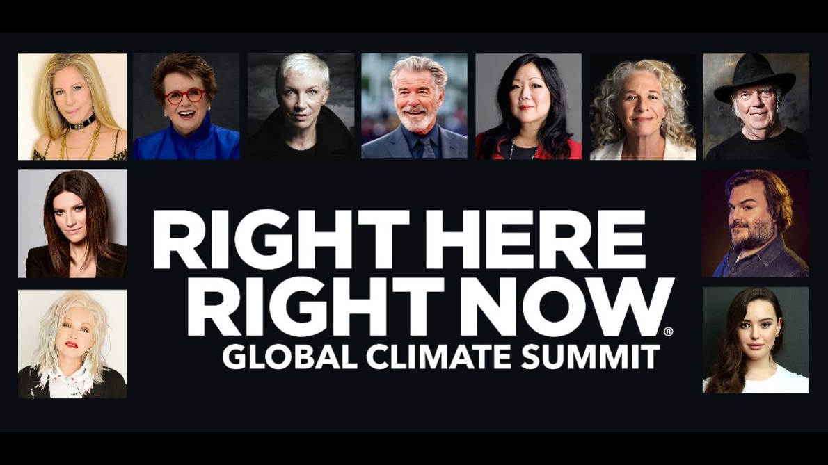 Banner with summit participants