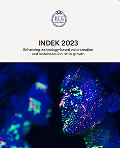 En bild på framsidan av INDEK årsbok 2024