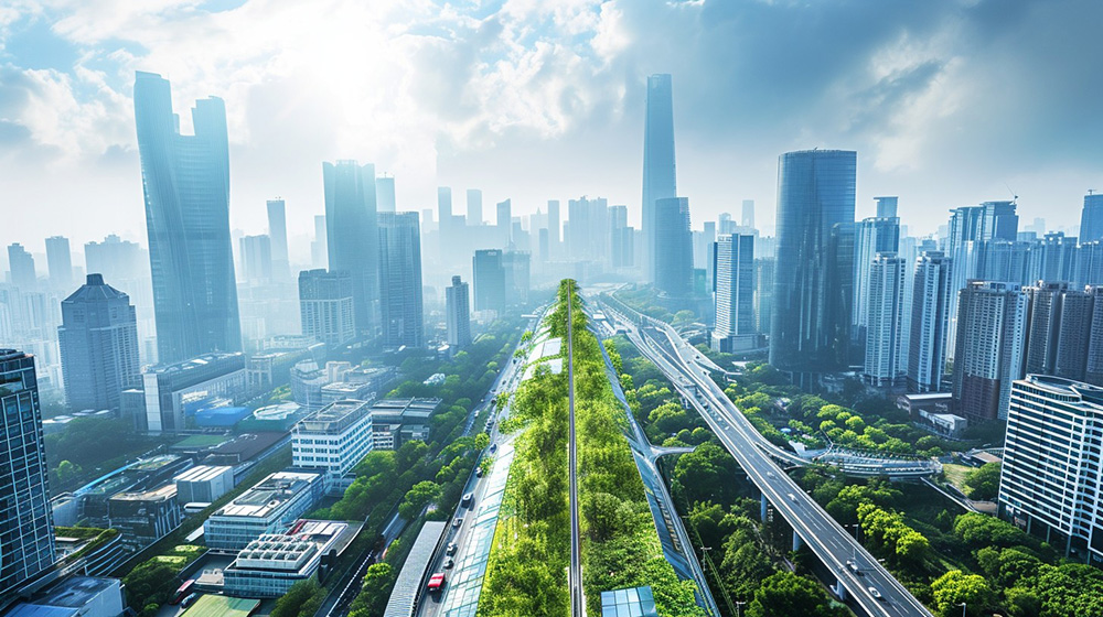 Urban green corridor