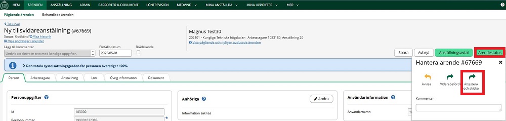 Skicka ärende
