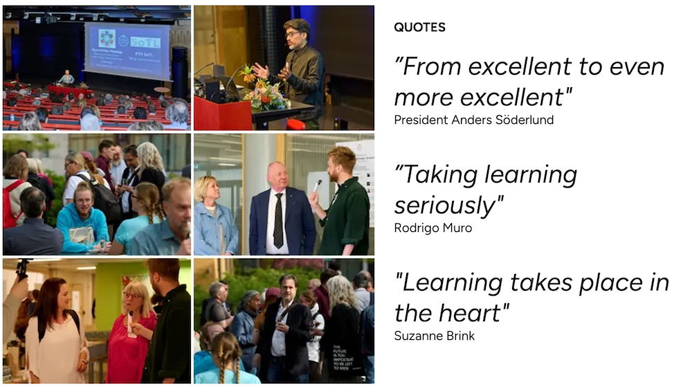 Collage with photos from Storträffen