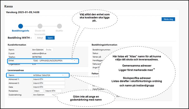 Bild nedan sammanfattar de olika fälten i kassaläget 