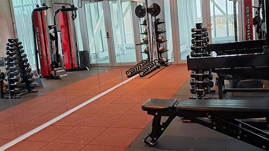 A gym.