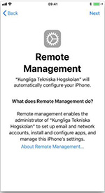 A pic of remote management information for ADE