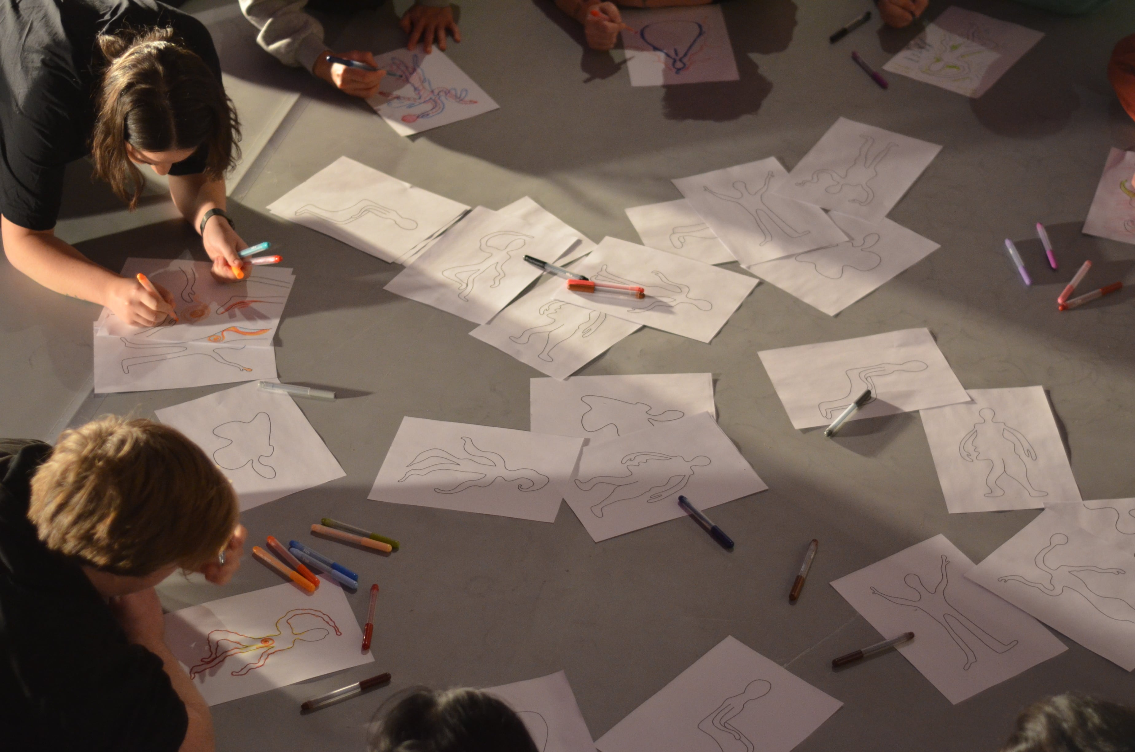 Pictured: Hannah Johnson’s workshop "NOT YOUR BODY, just my shadow;" at R1 during NAVET Week 2024 (c