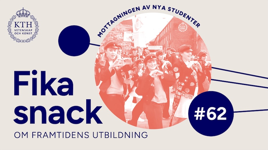 Graphics: Fika chat on the Future of Education #62. Picture dancing students.