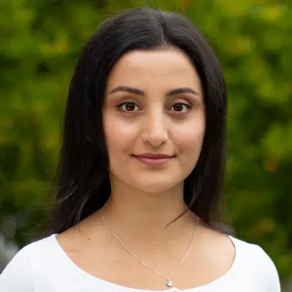 Porträttfoto av studenten Nathalie