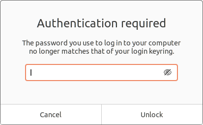 "Authentication required" dialog