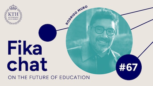 Fika chat on the Future of Education #67. Picture of a man smiling.