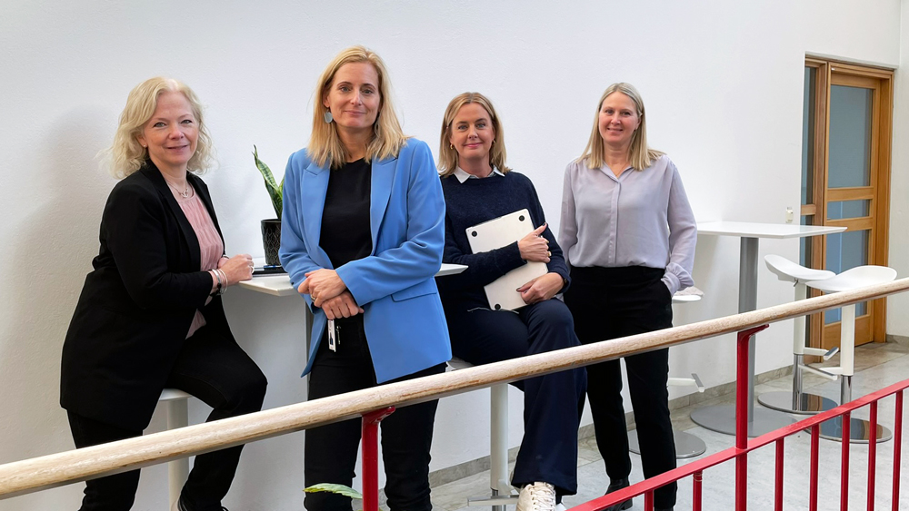 Four women in a KTH environment