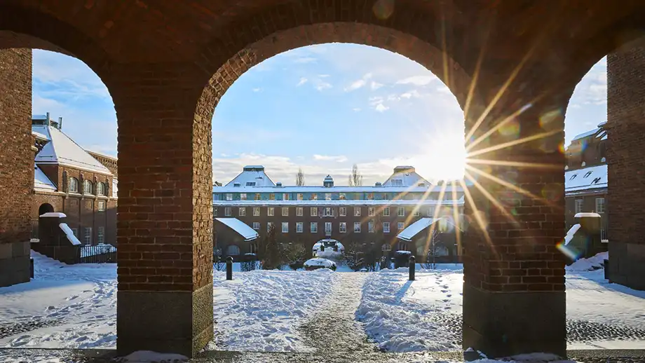 KTH Campus på vintern