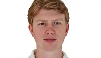 Man with white background.