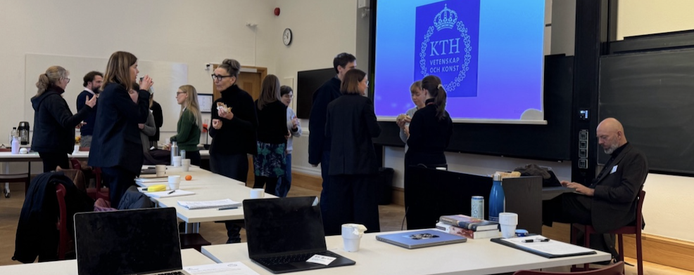 Photos of people at the workshop